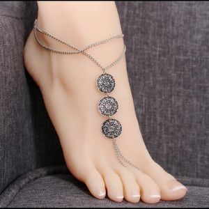 Women Boho Antique Coins Anklet